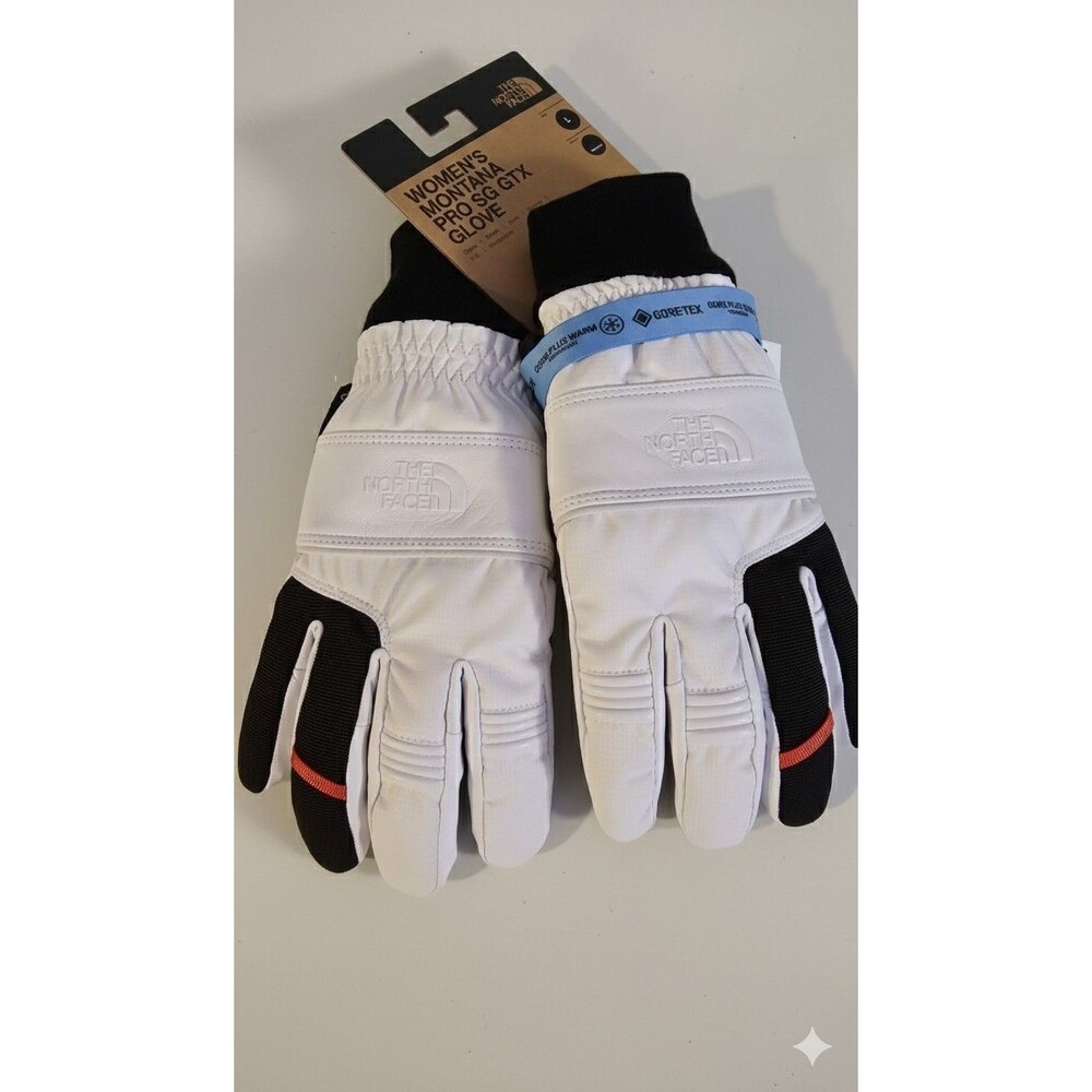 The North Face Women’s Montana Pro SG GTX Gloves Gore-Tex Warm White Size L New